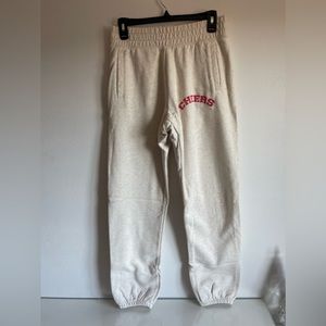 Offline by Arie “Cheers” sweatpants. Cream/white and red. Size small. Never worn